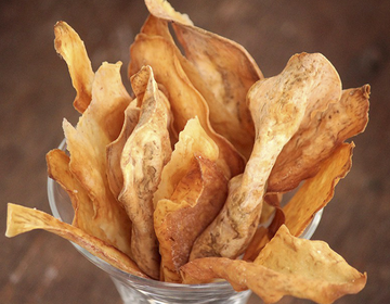 Chips de batata-doce assados