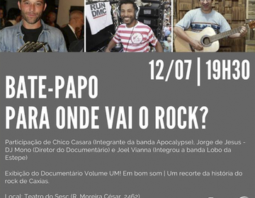 Bate-papo “Pra onde vai o rock?”