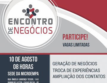 Encontro de Negócios abre inscrições