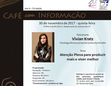 Café com Informação de novembro