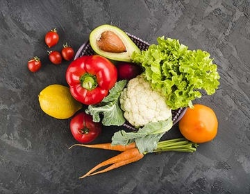 Verduras, frutas e legumes